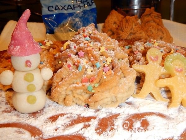 "Кудрявое" печенье на майонезе
