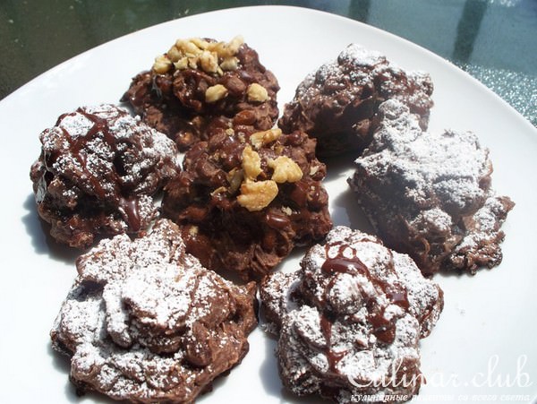 Вариант печенья из рисовой лапши !