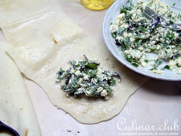 Слоёные пирожки из лаваша с брынзой и картошкой.