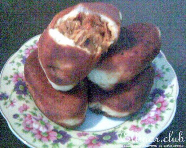 Начинка с кислой капустой для пирожков, пирогов и вареников (постные пирожки с капустой)