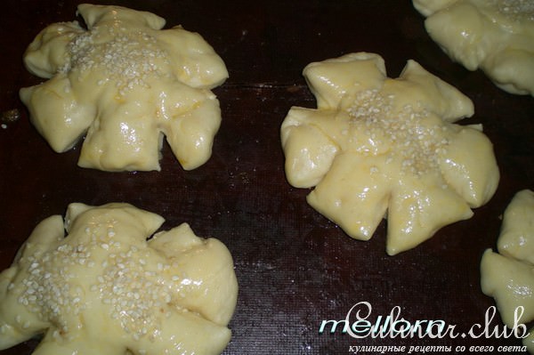 Булочки с кунжутом