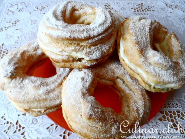 Заварные кольца к чаю