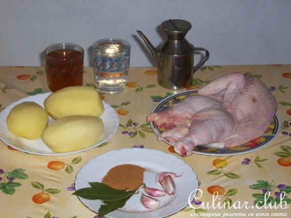 запеченная курица с кортофелем по испански