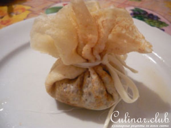 Блинчики с мясной начинкой
