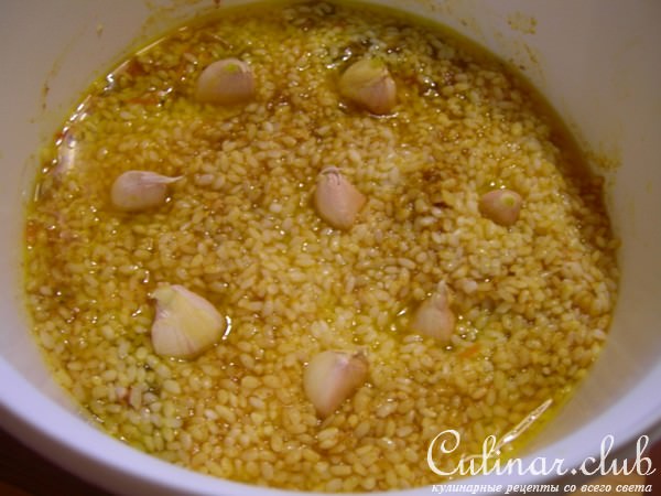 Плов с шампиньонами
