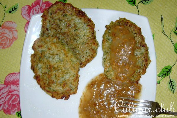 Оладьи рисово-кабачковые.