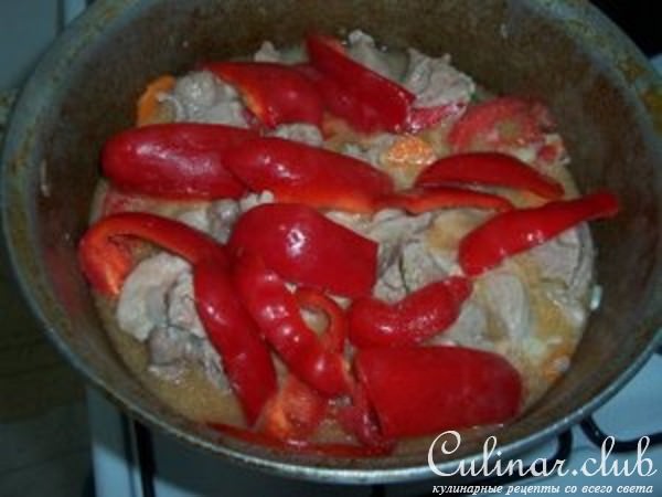 Индюшатина (красное мясо) с овощами.