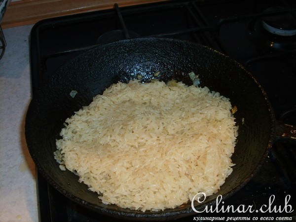 Ризото с овощами и сыром