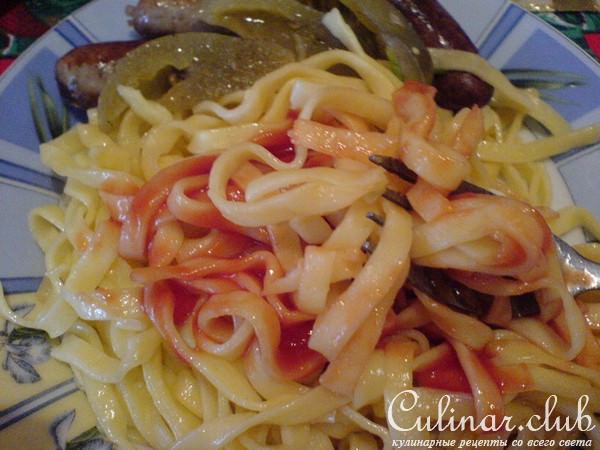 лапша домашняя(гарниром)