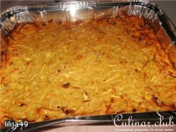 Запеканка из картофеля и кабачка