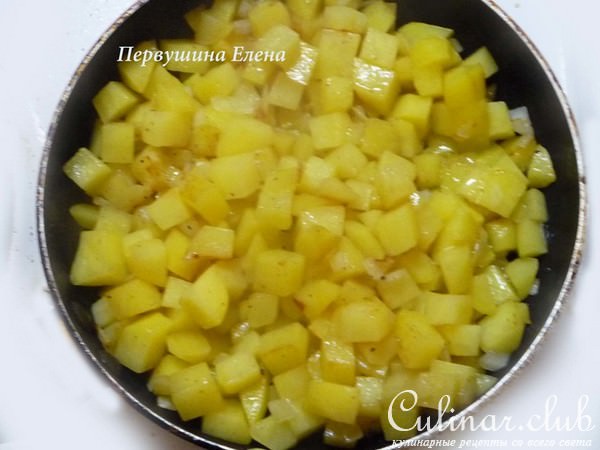 Картофельная тортилья с помидорами и отрубями