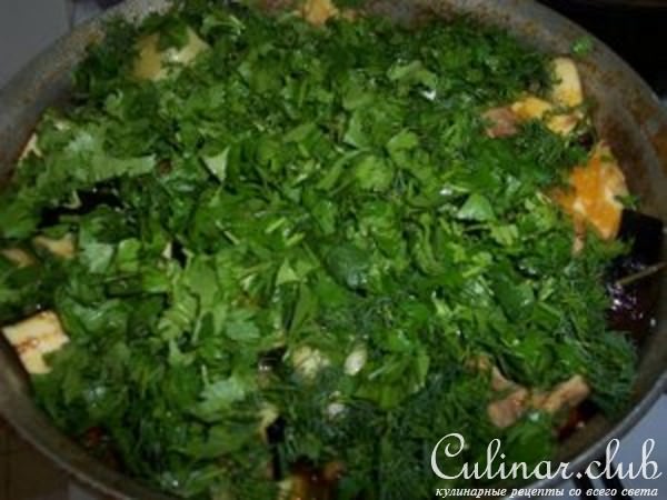 Индюшатина (красное мясо) с овощами.