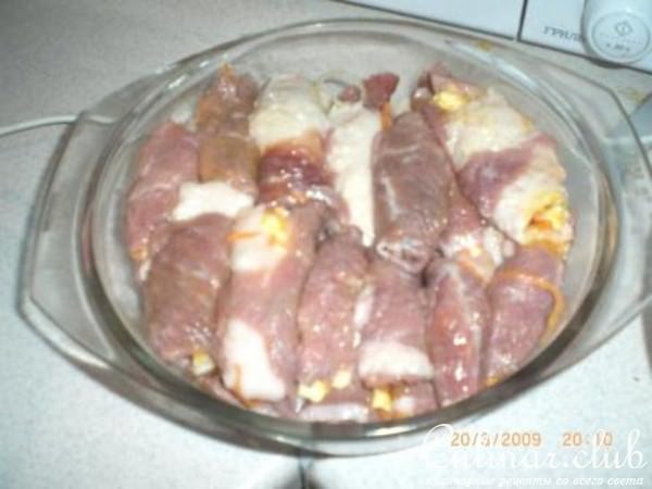 Гусиные рулетики