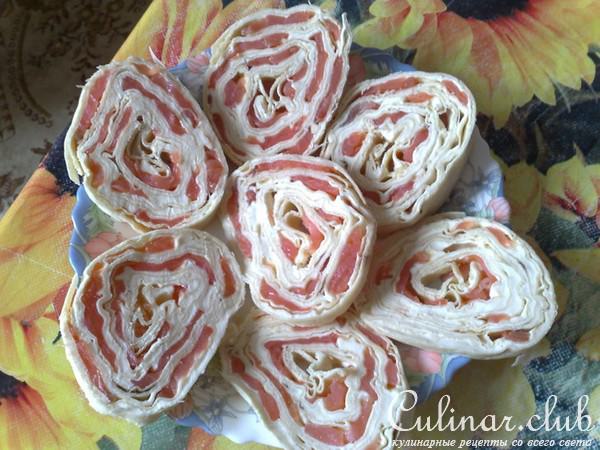 лаваш с семгой и с сыром (вариант)