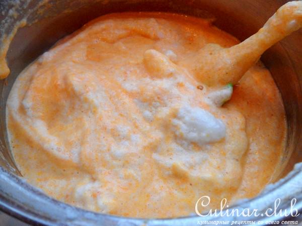 Морковный рулет с нежнейшим кремом из манки