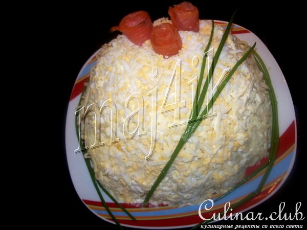 Салат "Шубка для крабика"