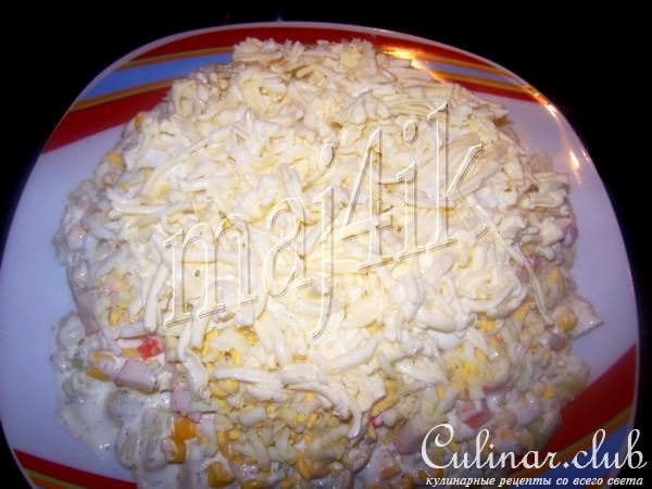 Салат "Шубка для крабика"