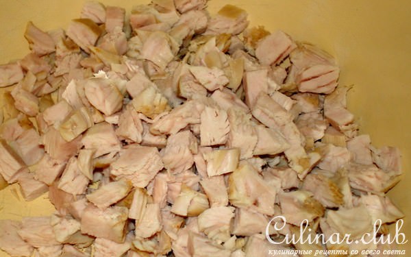 Салат по-итальянски из курицы с тунцом