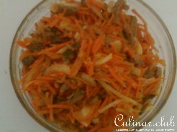 корейская морковка с мясом