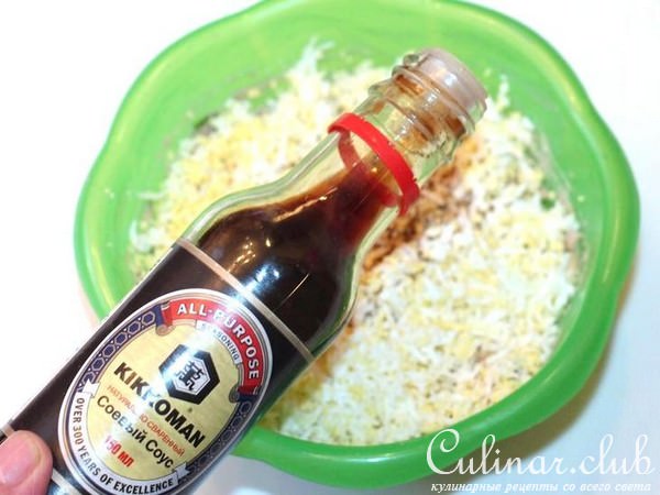 Салатные шарики из гусиного паштета