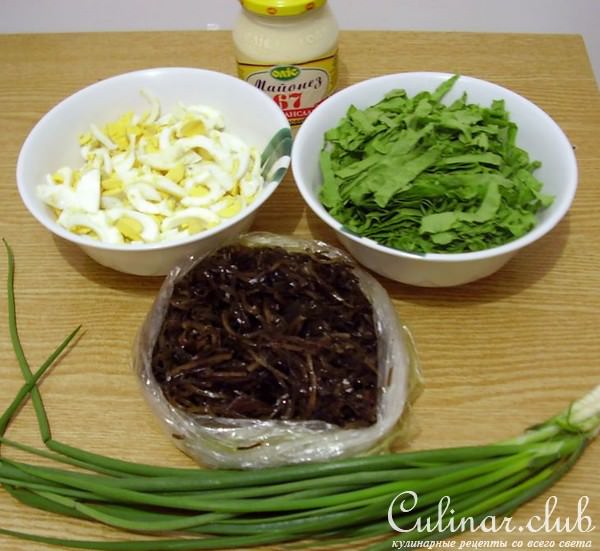 морская капуста с салатом