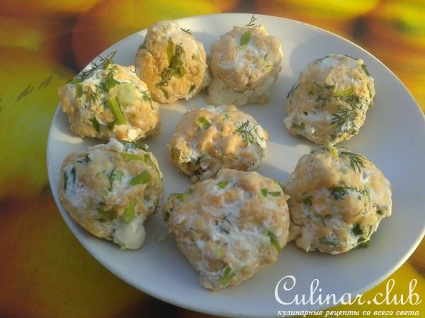 «Салат с рыбными тефтельками и грецкими орешками»