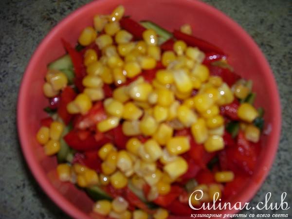 Креветочный салат лайтс (вариант)