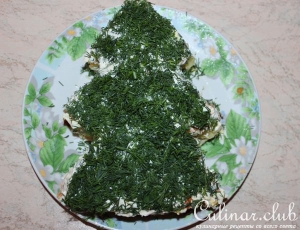 Елочка с лисичками