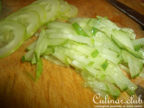 Салат из говяжей печени с грибами