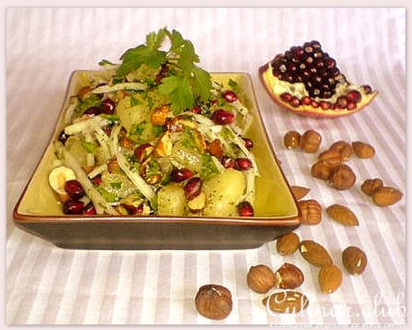 Cалат "Гламурный" с кольраби и ананасом