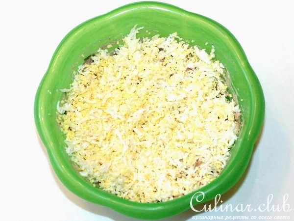 Салатные шарики из гусиного паштета