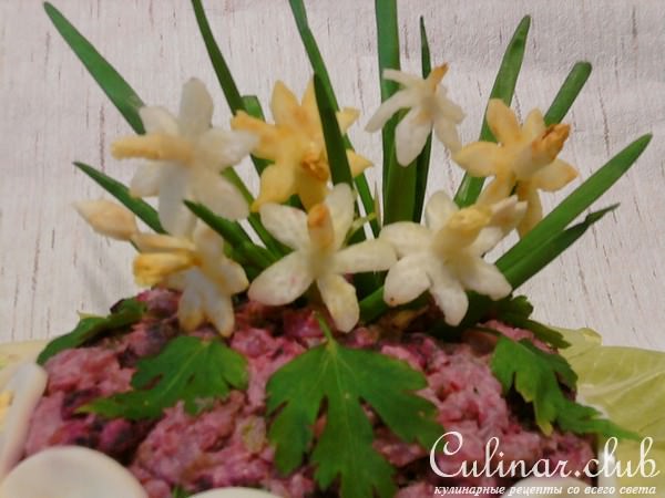 Салат "Русский"(праздничное оформление)