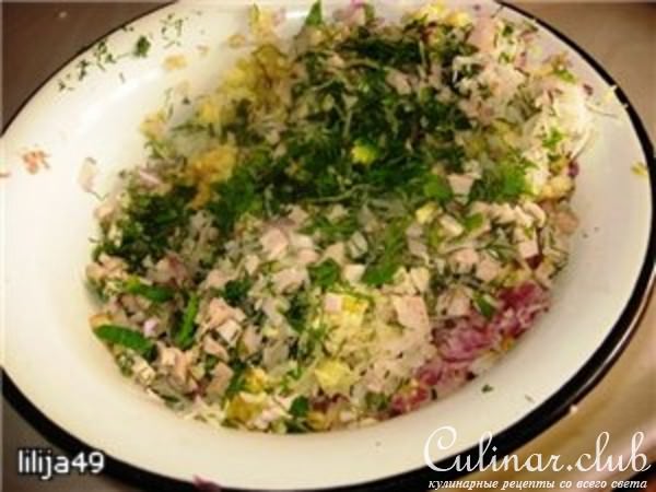 Салат "Колёса любви"