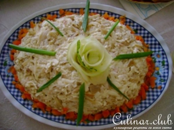 Салат «Роза на льду»