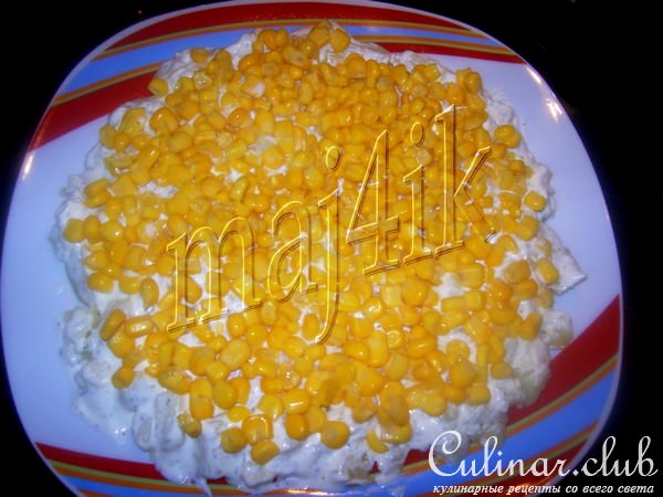 Салат "Шубка для крабика"