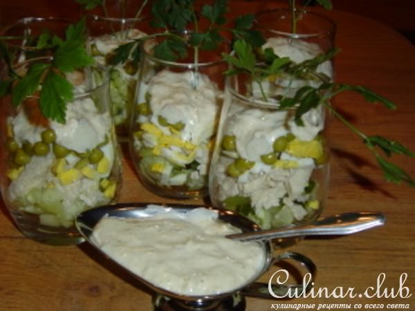 Салат-коктейль с курицей(возможно - вариант)