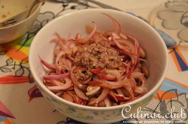 Римский салат с фасолью (Insalata di fagioli alla romana)