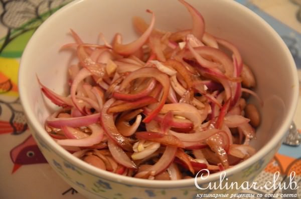 Римский салат с фасолью (Insalata di fagioli alla romana)