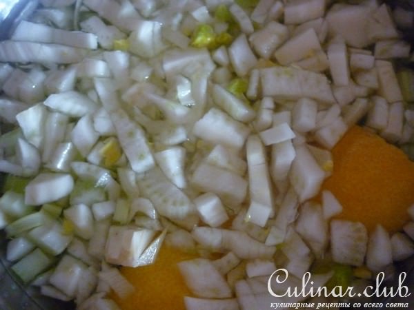Салат из фенхеля и стебля сельдерея( продолжаем знакомится с фенхелем)
