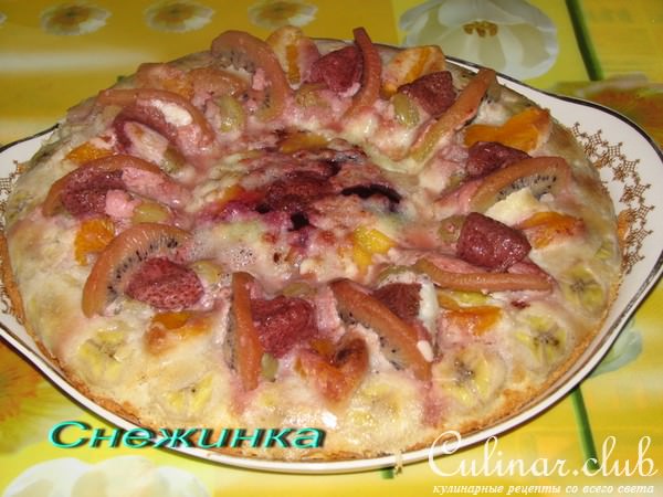 Пирог "Фруктовое облако"