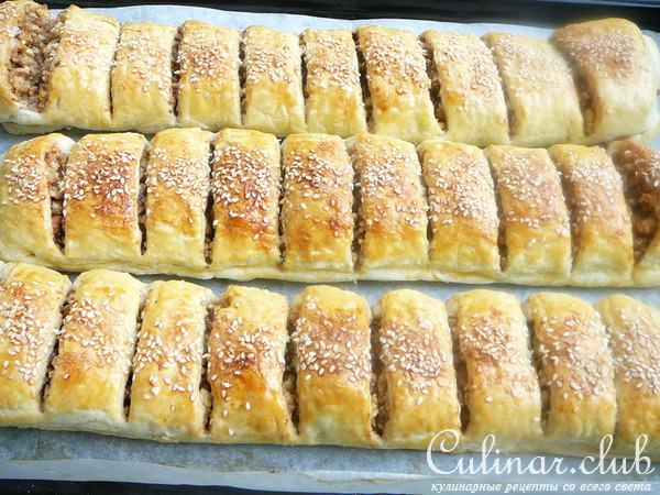 Штрудель с орехами и мучной крошкой, он же «баклава Шимона мамы»