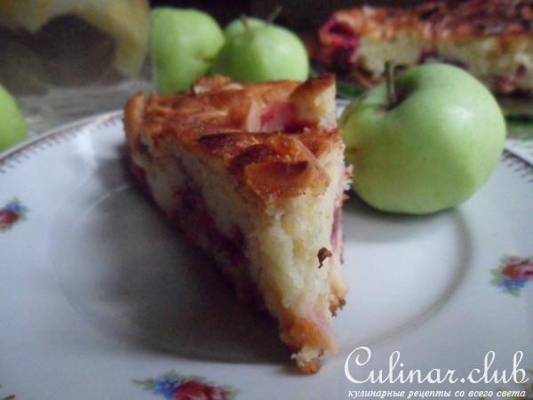 Польский пляцок с яблоками и сливами "Осень"