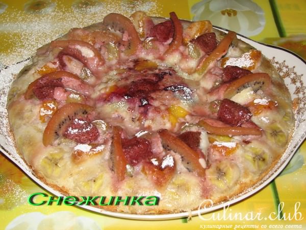 Пирог "Фруктовое облако"