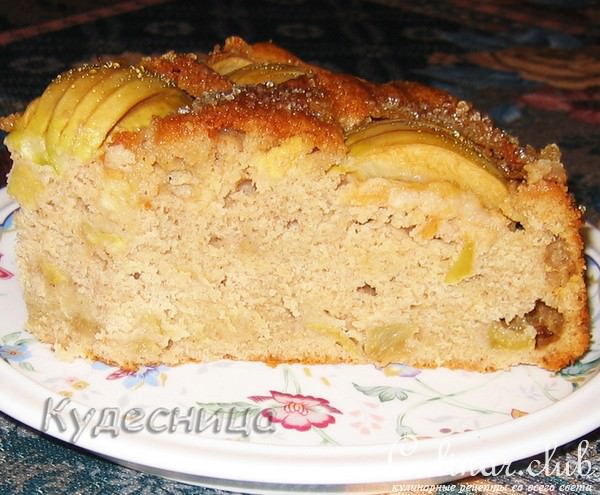 Яблочный бисквитный пирог (вариант)