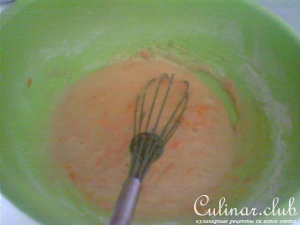 шарлотка с яблоками и морковью