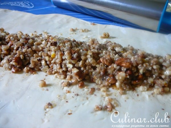 Штрудель с орехами и мучной крошкой, он же «баклава Шимона мамы»