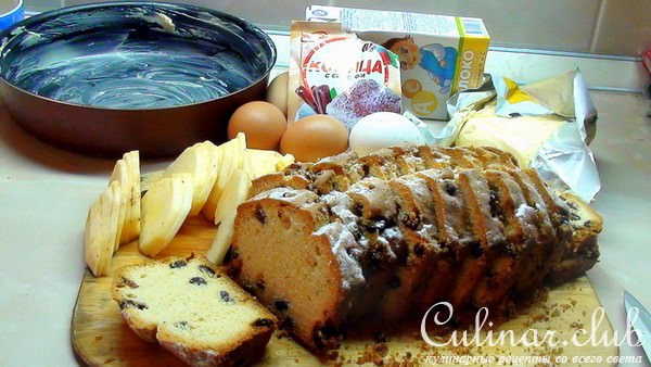 Пирог из кекса (с яблоками, корицей и молочной заливкой)! Bread & Butter Pudding.