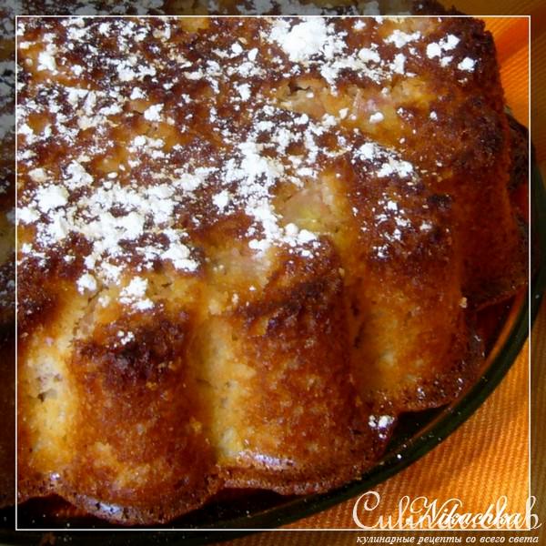 Банановый пирог с манкой