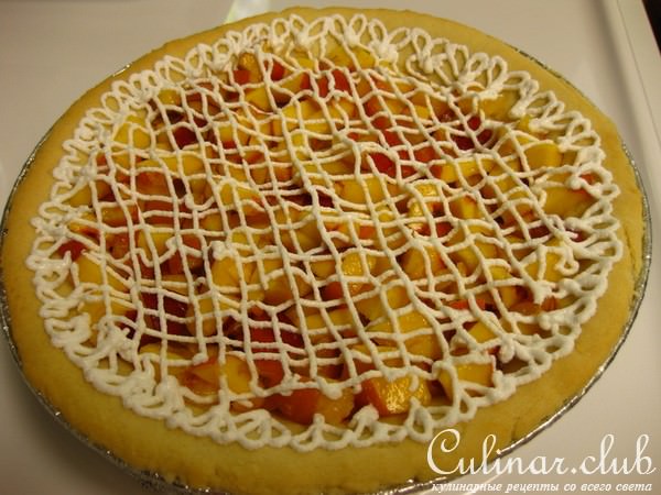 Песочный пирог со сливами "Неженка"