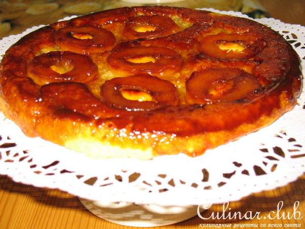 Перевернутый пирог (Tarte Tatin) с абрикосами.